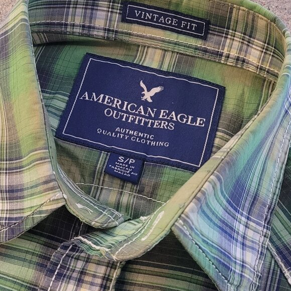 Mens American Eagle Small Button Down - Picture 2 of 11